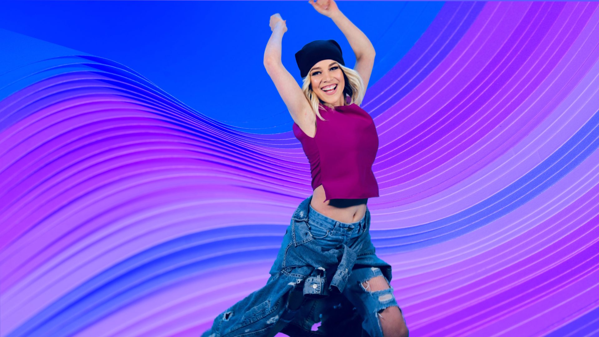 Bailarina en movimiento en una imagen dinámica de danza