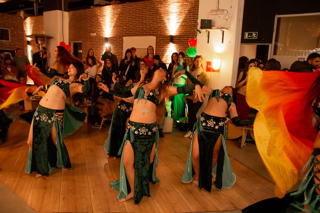Group of dancers performing at a private event